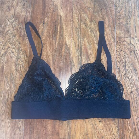 LIVELY Long Lined Bralette in Black Size Small S - Picture 3 of 5